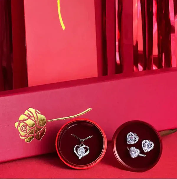 ❤ Collier la rose élégante avec Bijoux ❤