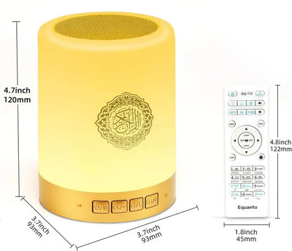 Lampe Coran Intelligente 5-En-1 | Lumière Relaxante + Récitations Des Meilleurs Imams